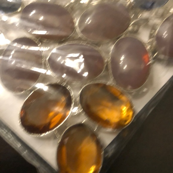 Multi color  simistone necklace - Picture 2 of 3